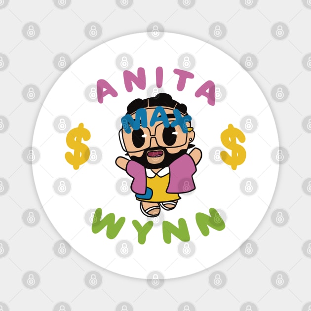 anita max wynn drake version tshirt Magnet by debruh